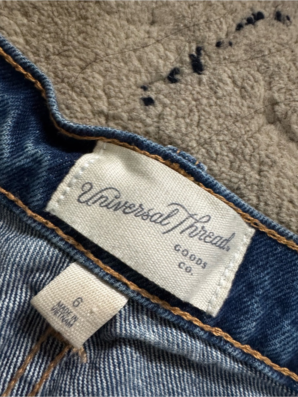 Womens Blue Patterned Denim Jeans - Picture 4 of 5